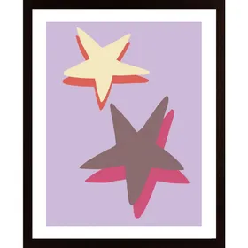 Lilac Star Poster
