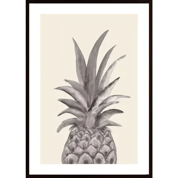 Ink Pineapple Poster: En ikonisk bild för ditt hem