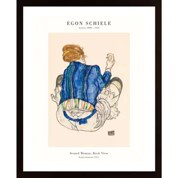 Schiele-Seated Woman Poster: Ett mästerverk av expressionism | Jiroy