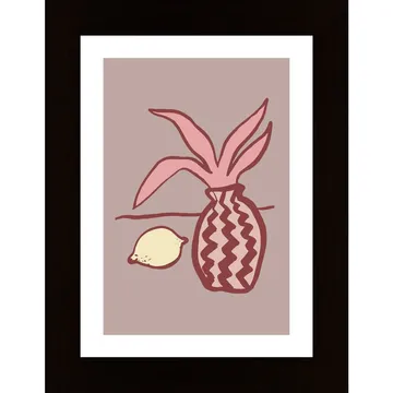 Pink Lemon Poster: A Zest of Color for Your Walls