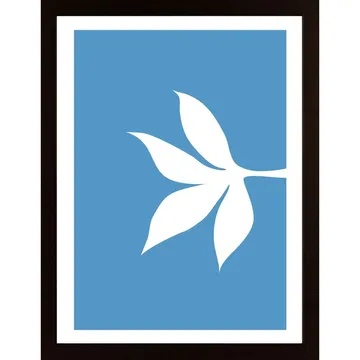 Plant Blue Poster: En modern konsttavla för ditt hem