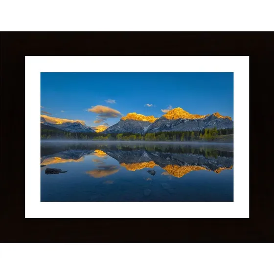 A Perfect Morning In Canadian Rockies Poster