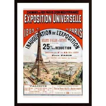 Expo 1889 Paris Poster: En klassisk affisch för äkta posterälskare