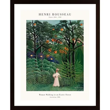 Exotic Forest - Modern surrealistisk tavla av Henri Rousseau