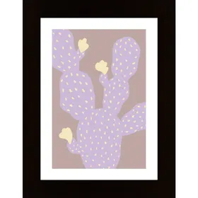 Lilac Cactus Poster