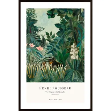 Equatorial Jungle Poster: En resa in i Henri Rousseaus surrealistiska värld