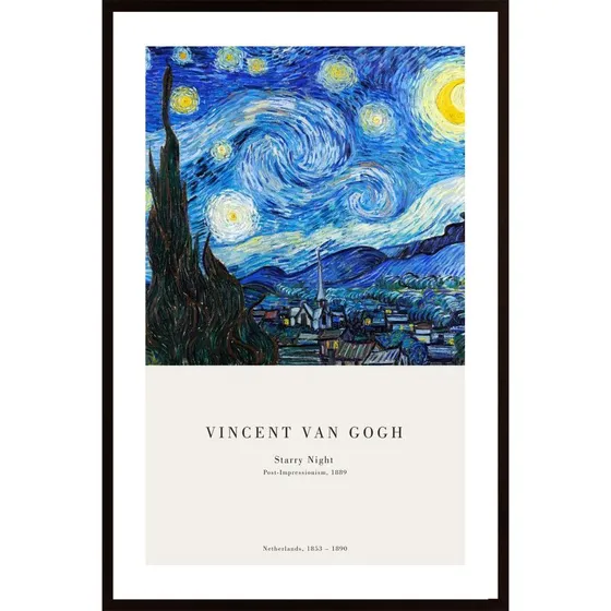Starry Night 1889 Poster