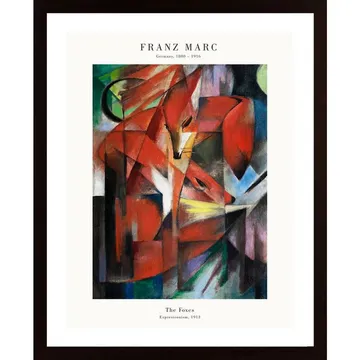 The Foxes Poster: Ett Konstverk från Tyska Expressionisten Franz Marc