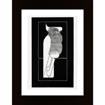 Mesquita - Cockatoo Poster: Ett konstverk med färgstarka fåglar