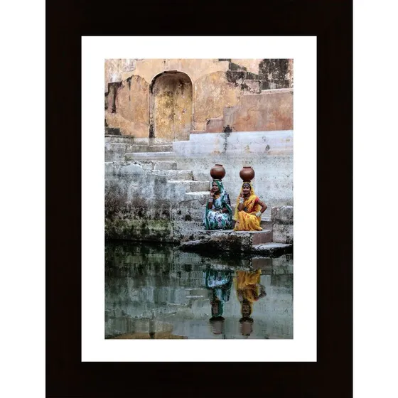 Stepwell Reflections Poster