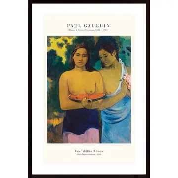 Tahitian Women Poster: Ikonisk tavla av Paul Gauguin