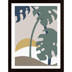 Monstera Cut Out 02 Poster