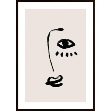 I See You Poster: En fascinerande minimalistisk konststil
