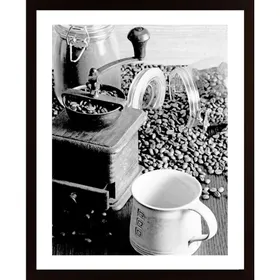 Coffee And Grinder Poster