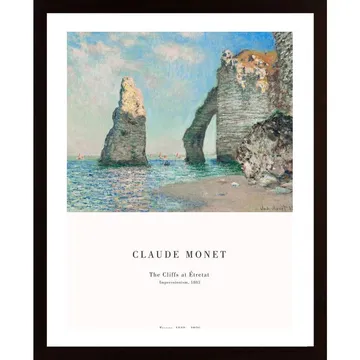 Felsen Bei u00c9tretat Poster - En hyllning till Claude Monet