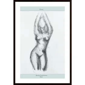 Sketch Of Woman Poster