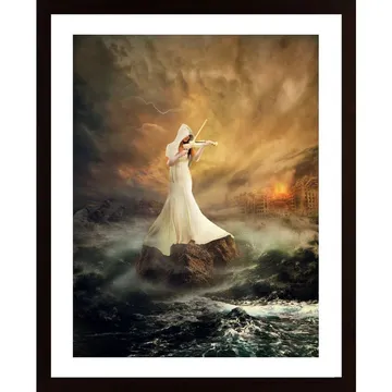 Rhythm Of The Storms Poster: En Visuell Dans av Expressionism