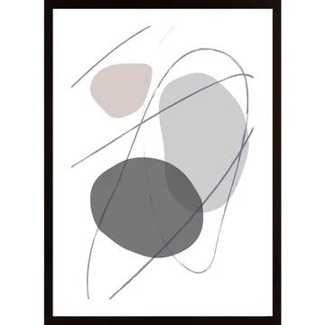 New Shapes Beige No 2 Poster: Konsten som golvar
