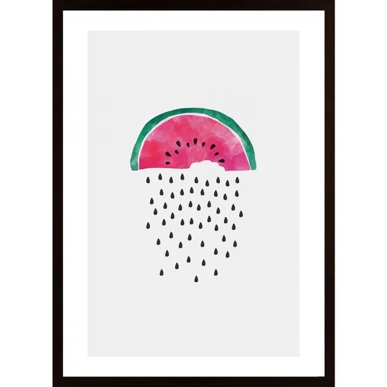 Watermelon Rain Poster