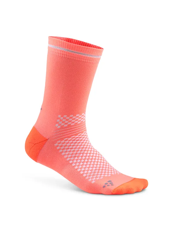 Craft Visible Sock - Panic/silver-pink-eu 40/42, Sportstrumpor i storlek 40/42