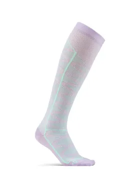 Craft Compression Pattern Sock - Flare/plexi-purple-eu 43/45, Sportstrumpor i storlek 43/45