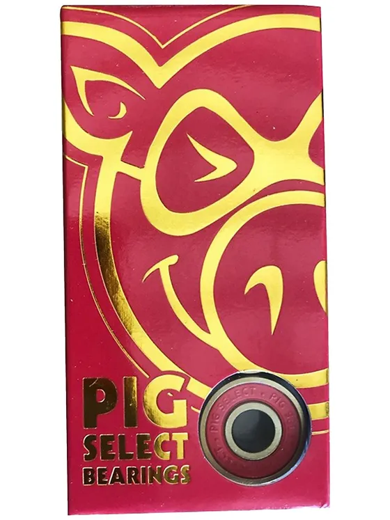 Pig Wheels Select Bearings red