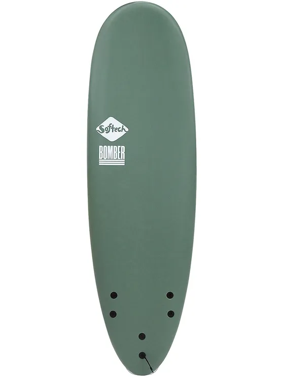 Softech II Bomber 6'10 Softtop Surfboard smoke green/white