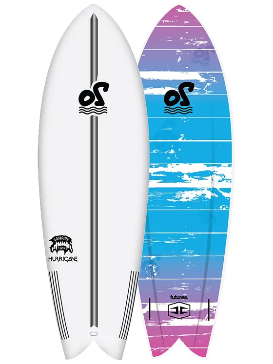 Ocean Storm Vampire Twin 5'8 Softtop Surfboard white