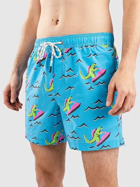 Party Pants Dino Ripper Boardshorts neon blue