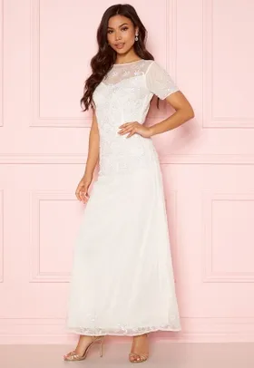 AngelEye Sequin Embellished Dress White S (UK10)