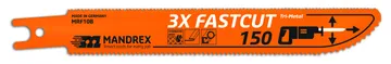 MANDREX 3X-FASTCUT Reciprocating Blade - 150 (2st/förp)