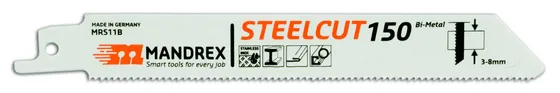 MANDREX STEELCUT Universalsågblad Tigersågar 2-pack - 150 mm/ 3,0-8,0 mm