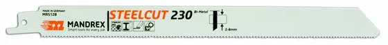 MANDREX STEELCUT Universalsågblad Tigersågar 2-pack - 230 mm / 2,0-8,0 mm