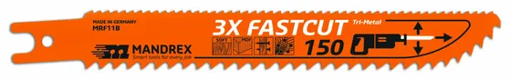 MANDREX 3X-FASTCUT Universalblad Tigersågar 2-pack - 200 mm