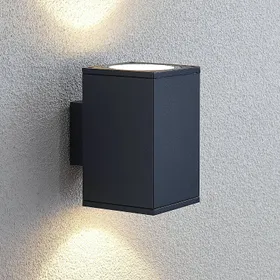 LED-utomhusvägglampa Mekita, 2 ljuskällor