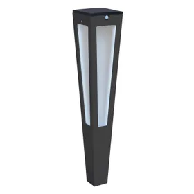 LED-solcellsfackla Tinka med sensor, 62 cm, grå