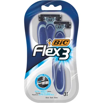BIC Flex 3 Comfort: Uppgradera din rakning med 3 rörliga blad och flexibelt huvud