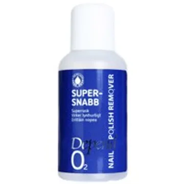 Depend O2 Supersnabb Blå 35 ml: Bekvämt och Skonsamt Nagelborttagningsmedel