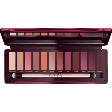 Eveline Cosmetics Eyeshadow Palette 12 Colors Ruby Glamour | Skuggor för en gnistrande look