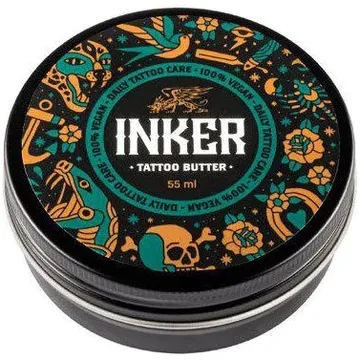 INKER Tattoo Butter 55 ml: Mäktiga ingredienser för din tatuering