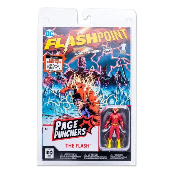 Dc - The Flash - Figure Page Punchers 8Cm Et Comic Flashpoint