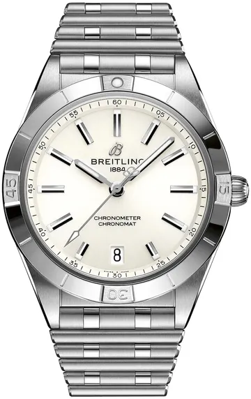 Breitling Damklocka Chronomat Automatic 36 Vit/Stål: Stil och Precision
