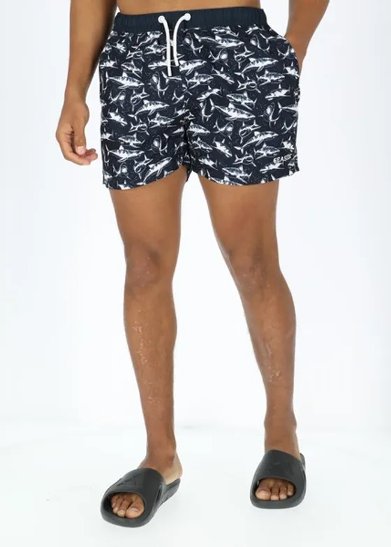 Pacific Beachshorts, Navy Shark, 2xl,  Badkläder