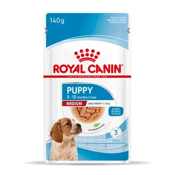 Royal Canin Medium Puppy i sås: Smakrik näring och utveckling