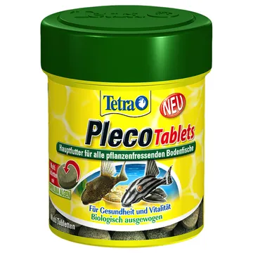 Tetra Pleco fodertabletter - 120 mjuknar fort och omtyckt av fiskar