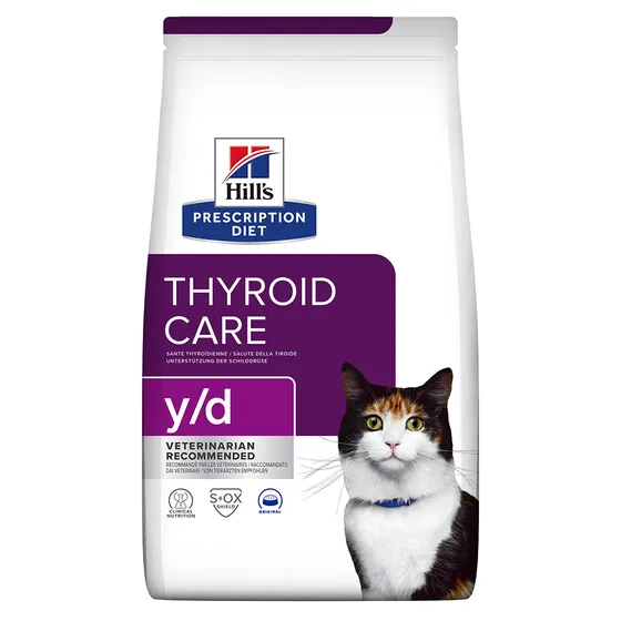 Hill's Prescription Diet y/d Thyroid Care kattfoder - Ekonomipack: 2 x 3 kg