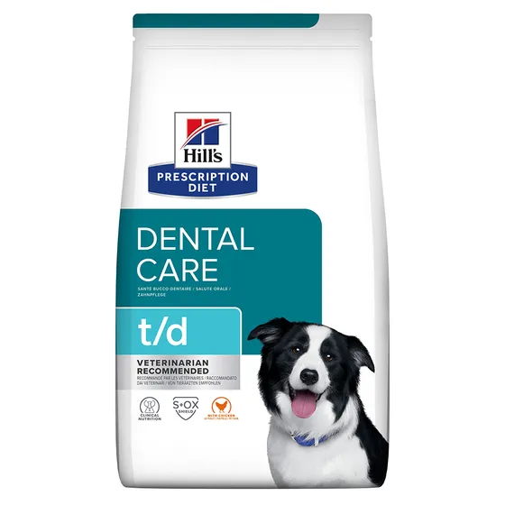 Ekonomipack: 2 eller 3 påsar Hill's Prescription Diet Canine - t/d Dental Care (2 x 10 kg)