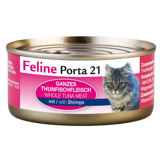 Feline Porta 21 6 x 156 g - Tonfisk med räkor