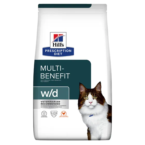 Hill's Prescription Diet w/d Digestive/Weight Management kattfoder - Ekonomipack: 3 x 3 kg