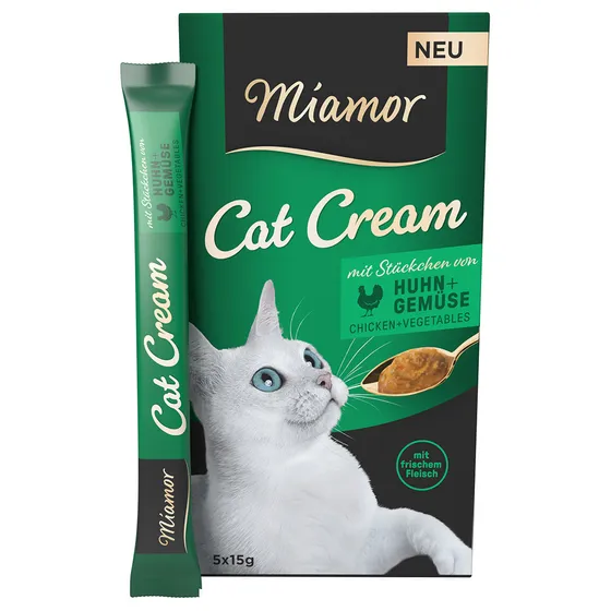 Miamor Cat Cream Kyckling & grönsaker - Ekonomipack: 20 x 15 g